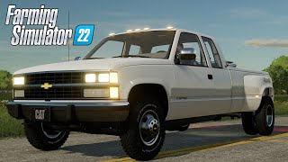 Farming Simulator 22  Chevy 3500 extended cab [upl. by Eecats280]