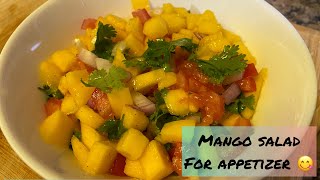 MANGO SALAD RECIPE ENSALADANG MANGGA [upl. by Diahann]