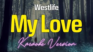 MY LOVE  Westlife KARAOKE Version [upl. by Rickard]