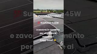 Fotovoltaico industriale installazione su tetto piano con zavorre sunballast sunpower solaredge [upl. by Shannon279]