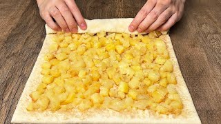 🍍Wickeln Sie einfach Ananas in Blätterteig und Sie werden überrascht seinEinfach und unkompliziert [upl. by Anauqes]