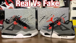 Air Jordan 4 Infrared Real Vs Fake Review [upl. by Anihsit]