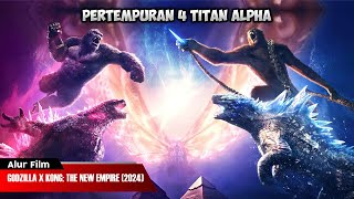 PERTEMPURAN GODZILLA X KONG MELAWAN RAJA MONSTER PUSAT BUMI  ALUR CERITA FILM [upl. by Bonis90]