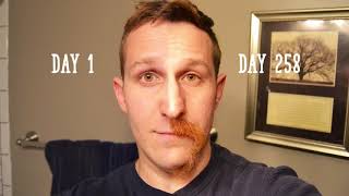 Growing Mustache Timelapse 9 Months [upl. by Gladis]