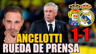 REACCION A LA RUEDA DE PRENSA DE ANCELOTTI TRAS LAS PALMAS 11 REAL MADRID [upl. by Leur151]