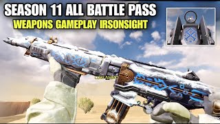 SEASON 11 NEW ALL BATTLE PASS WEAPONS GAMEPLAY IRSONSIGHT CODM 2024  CODM LEAKS SEASON 11 2024 [upl. by Yanat721]