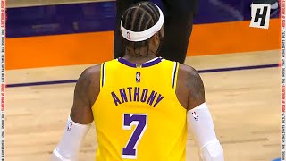 Carmelo Anthony JUST BULLIES Chris Paul 👀 Lakers DEBUT [upl. by Imhskal]