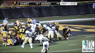 Colquitt County RB Tim Sanders 1 Yard TD Run [upl. by Kcired76]