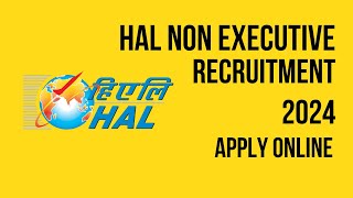 HAL recruitment 2024  HAL vacancy 2024  HAL bharti 2024  HAL Recruitment 2024 apply online [upl. by Adamok]