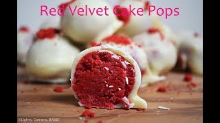 How To Make Red Velvet Cake Pops [upl. by Marozas26]