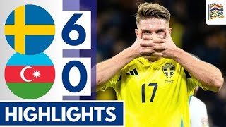 quotSweden vs Azerbaijan  Match Highlights  Goals amp Key Momentsquot [upl. by Ahtelat478]