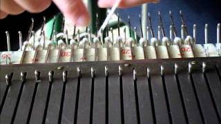 weaving in yarn tails automatically on knitting machines [upl. by Reddy]