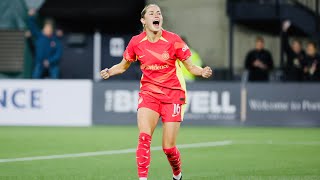 GOAL  Janine Beckie seals Thorns victory with solo effort in stoppagetime [upl. by Ahsemal]