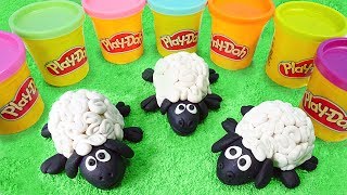 Play doh oyun hamuru ile kuzu yapıyoruz Eğitici video [upl. by Eyllom]