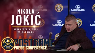 Nikola Jokić Had An EVENTFUL Press Conference  Full Post Game Press Conference 11823 [upl. by Eseeryt500]