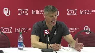 1172024 Oklahoma HC Porter Moser postgame OU 77 West Virginia 63 [upl. by Esch620]