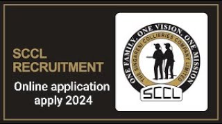 Online application apply process form SCCL management trainee E2 Requirement 2024 [upl. by Yelnats]