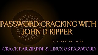 Password Cracking With JOHN THE RIPPER crack rar zip pdf and Linux OS Password [upl. by Ahseram223]