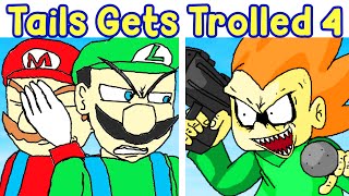 Friday Night Funkin Tails Gets Trolled V4 Full Update Revamp Pico Mario Luigi Silver FNF Mod [upl. by Aicatsal]