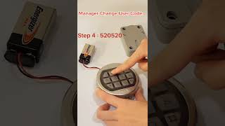 Manager increasechange user code  AM2108 Electronic Keypad Lock for Safes and Vaults [upl. by Eellehs]