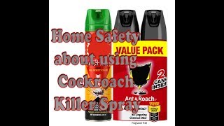 Home Safety about using Cockroach Killer Spray [upl. by Keldah]