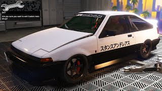 GTA 5 Online  Karin Futo GTX Toyota Sprinter Trueno AE86  DLC Vehicle Customization [upl. by Tiffa175]