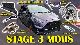 Lets Go Stage 3  Ford Fiesta ST180 Hybrid Turbo Bigger Injectors Airtec 41 manifold amp More [upl. by Giulio408]