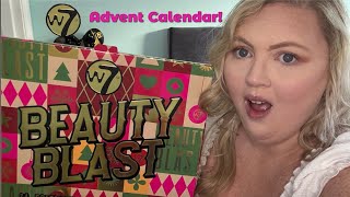 Unboxing W7 Beauty Blast Advent Calendar 2024 [upl. by Rafat]