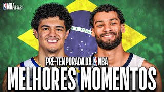 Brasileiros na NBA os MELHORES MOMENTOS de Gui Santos e Mãozinha na prétemporada [upl. by Trebma]