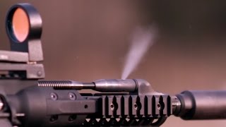 Slow Motion LWRC Piston [upl. by Middendorf]