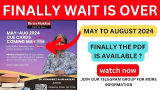 Good News Makkar Speaking Pdf May to August 2024 Out new speaking pdf New cue card 2024 published [upl. by Lawson]