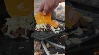 Philly Cheese Steak In Nature cooking steak phillysteak [upl. by Aiyot]