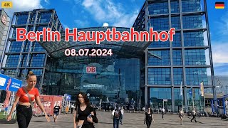 Berlin Hauptbahnhof 🇩🇪Berlin 4K Walking Tour 2024  Berlin Central Station Berlin HBF [upl. by Newman]