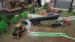 Building a Pipe Line Display at the 2024 St Louis Farm Toy Show [upl. by Mariand]