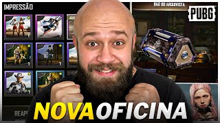 VEJA COMO FUNCIONA A OFICINA NOVA FUNÇÃO PARA GANHAR SKINS NO PUBG PC e CONSOLES [upl. by Nolyaw344]