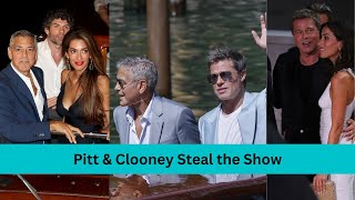 Pitt and Clooney Steal the Show Find Out Where [upl. by Euqinobe415]