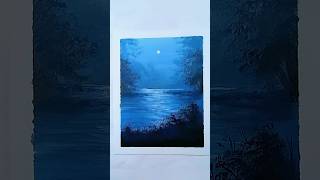 Super Easy Painting Relaxing art  Acrylic Painting💙 shorts painting art foryou [upl. by Murdock]