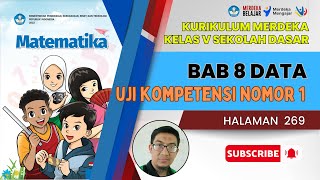 KURIKULUM MERDEKA KELAS 5 SD BAB 8 DATA I UJI KOMPETENSI I HAL 269 [upl. by Irelav]