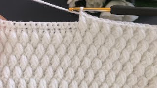 Amazing model ✅ very easy crochet embossed baby blanket model  easy crochet knitting [upl. by Luing]