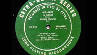 Puccini  Pia Tassinari  Ferruccio Tagliavini quotOr Lasciami Al Lavoroquot Tosca  1947 [upl. by Tace]