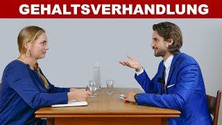 Gehaltsverhandlung im Vorstellungsgespräch  Beispiel Dialog [upl. by Grados]