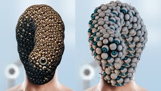 How to face clean in ASMR 🦵 Trypophobia  Cleaning 🚨 2d animation  Deep Sleep Asmr  😱 [upl. by Madda]