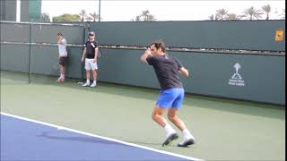 federer return attack and volley [upl. by Attirb8]