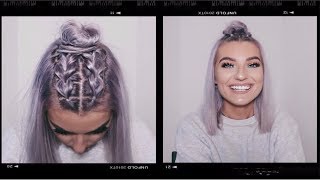 EASY DOUBLE PULL THROUGH BRAID TUTORIAL UNICORN BRAIDS  LoveFings [upl. by Eisdnil163]