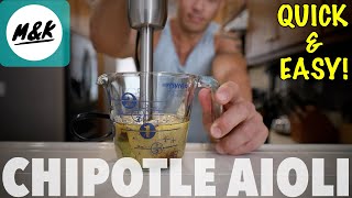 How to make chipotle aioli  the ultimate game changing sauce [upl. by Jariv]