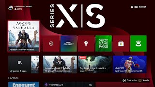 Xbox Series XS User Interface Walkthrough [upl. by Elconin]