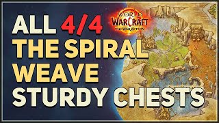 All The Spiral Weave Sturdy Chests Locations WoW [upl. by Airrehs251]