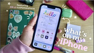 My AESTHETIC and FUNCTIONAL iPhone setup 🌷📱  the best iOS 17 widgets and customizations [upl. by Claiborne]
