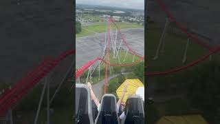 Intimidator drop carowinds intimidator coaster themepark thrill [upl. by Hooper]