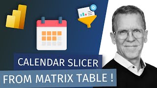 Creating a Calendar Slicer from a Matrix Table with Erik Svensen [upl. by Skillern]